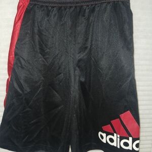 Adidas Black and Red Athletic Shorts